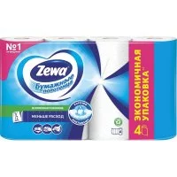 Бумажные бытовые 2-х слойные полотенца ZEWA 144099 126254