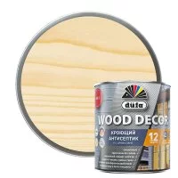 Антисептик Dufa Wood Decor кроющий биозащитный для дерева база 3 бесцветный 0,81 л