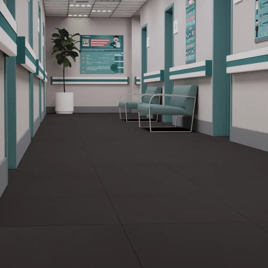 Керамогранит Estima Rainbow темно-серый RW034 матовый 600х600х10 мм (4 шт.=1,44 кв.м)