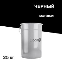 Эмаль термостойкая Elcon Max Therm 700 градусов черная 25 кг
