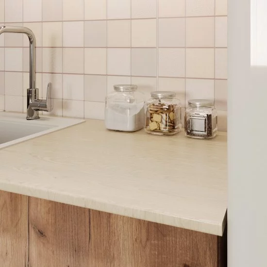 Столешница дуб выбеленный 3000х600х38 мм ДСП