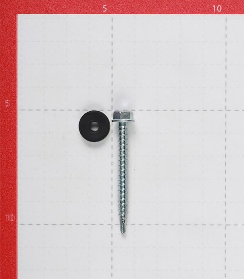 Саморезы кровельные с буром 51х4,8 мм металл-дерево оцинкованные (200 шт.)