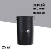 Эмаль антикоррозионная Elcon ОС-12-03 серая RAL 7040 матовая 25 кг