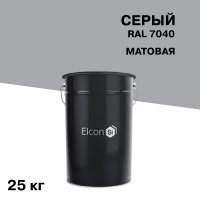 Эмаль антикоррозионная Elcon ОС-12-03 серая RAL 7040 матовая 25 кг