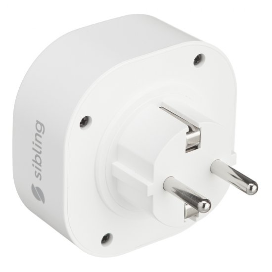 Умная розетка Sibling Smart Home (00-00003076) белая с заземлением
