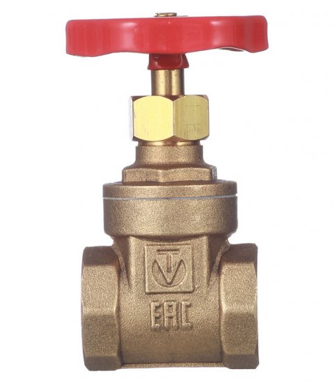 Задвижка клиновая латунный Valtec 1/2 ВР(г) х 1/2 ВР(г) вентиль (VT.012.G.04)