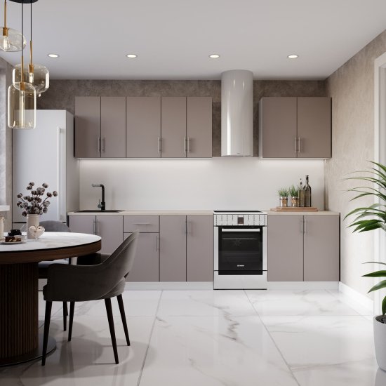 Панель стеновая ДСП для кухни 3000х600х4,5 мм 1111/s white