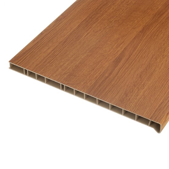 Подоконник ПВХ Moeller LD-S 30 400х2000х22 мм покрытие Elesgo дуб золотой матовый