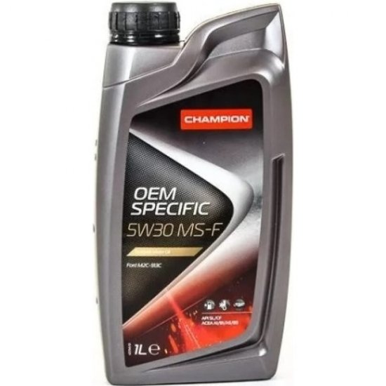 Синтетическое моторное масло CHAMPION OEM SPECIFIC MS-F 5W30, SL/CF, A1/B1-12, A5/B5-16