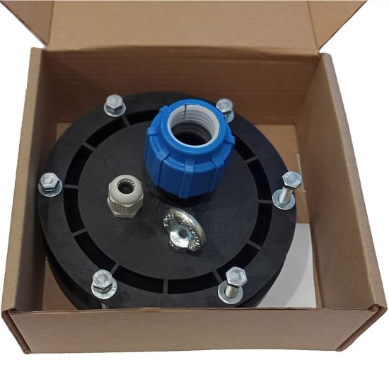 Оголовок для скважины d110-128 мм выход 32 мм пластиковый (ОГС 110-128/32)