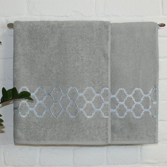 Полотенце махровое Belezza Дрезден 50х80 см серое