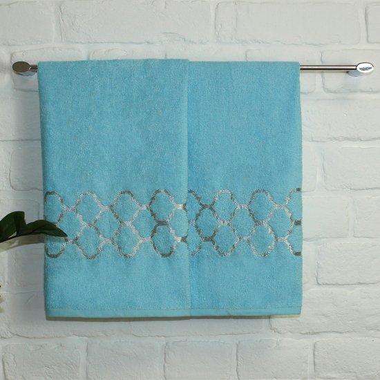 Полотенце махровое банное Belezza Дрезден 70х130 см голубое