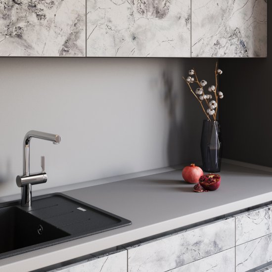 Панель стеновая ДСП для кухни 3000х600х4,5 мм 1478/s grey