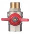 Кран шаровой латунный Valtec Base 1/2 ВР(г) х 1/2 НР(ш) бабочка прямой (VT.218.N.04)