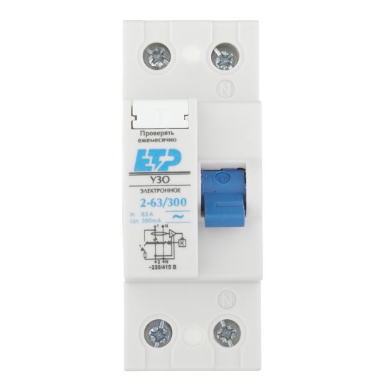 УЗО ETP DLF362 63А 300 мА 2P тип AC 4,5 кА компактное (18030)