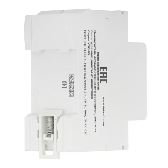 УЗО Dekraft УЗО-03 40А 1P+N тип AC 30 мА 6 кА компактное (14209DEK)
