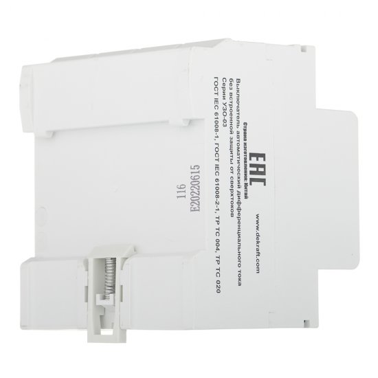 УЗО Dekraft УЗО-03 16А 3P+N тип AC 30 мА 6 кА компактное (14232DEK)