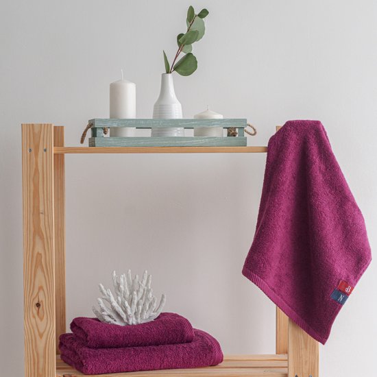 Полотенце махровое банное Василиса Буржуа Нуво 70х130 см фиолетовое