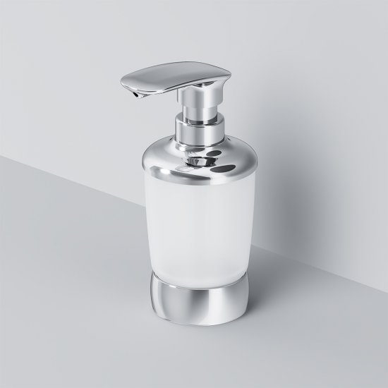 Дозатор для мыла AM.PM Sensation настольный стекло матовый/металл хром (A3031900)