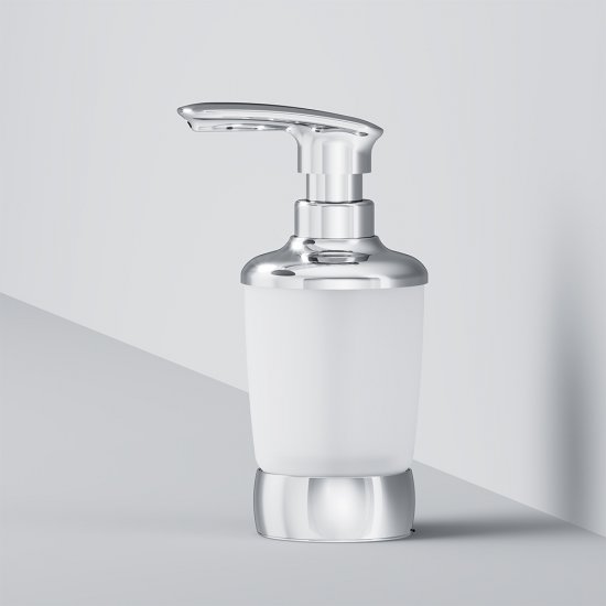 Дозатор для мыла AM.PM Sensation настольный стекло матовый/металл хром (A3031900)