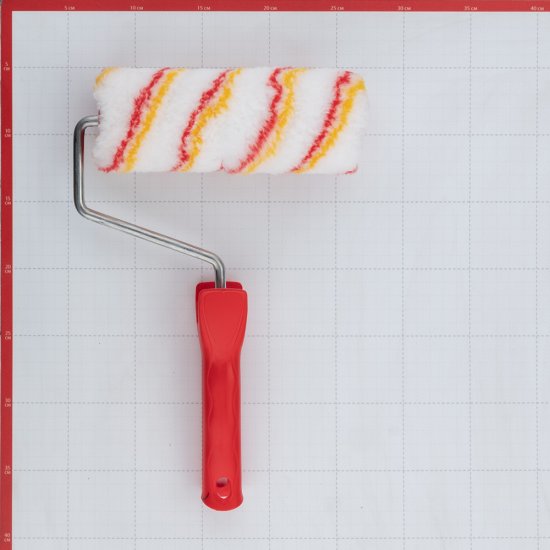 Валик полиэстер 180 мм d45 мм ворс 16 мм для водной основы с ручкой Beorol Hobby