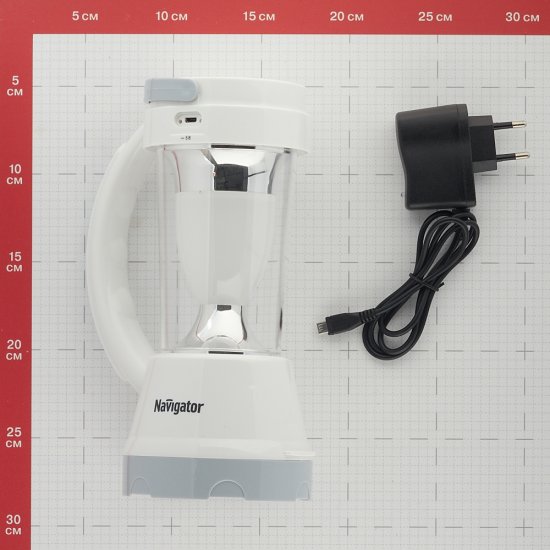 Фонарь кемпинговый Navigator светодиодный 16 LED 1 Вт аккумуляторный Li-Ion 2400 мАч пластик (947740)