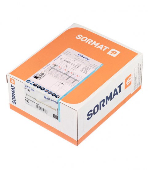 Дюбель-гвоздь Sormat 8x100 мм цилиндрическая манжета нейлон (100 шт.)