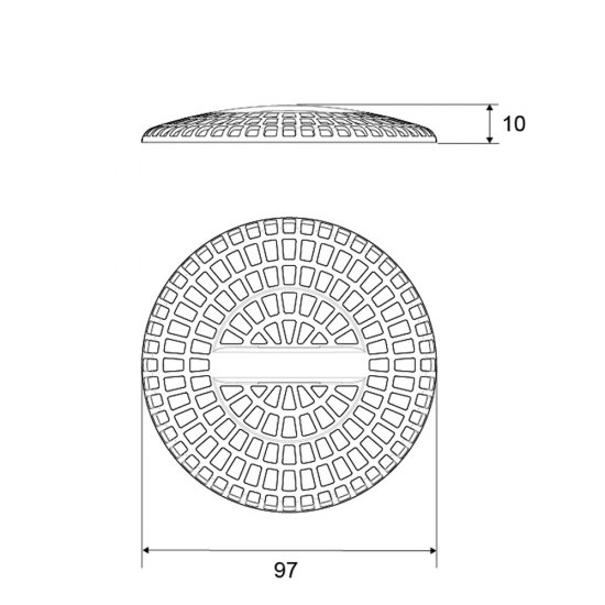 Решетка Tece пластик (3690005)