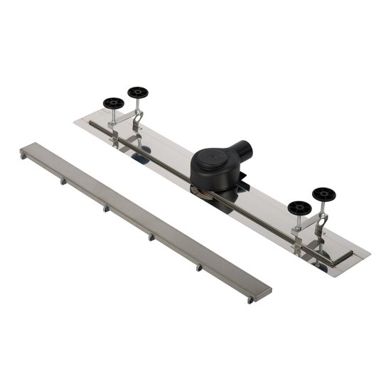 Лоток душевой Tece с сухим затвором 900х135 мм d50 мм решетка из нержавеющей стали (15103099)