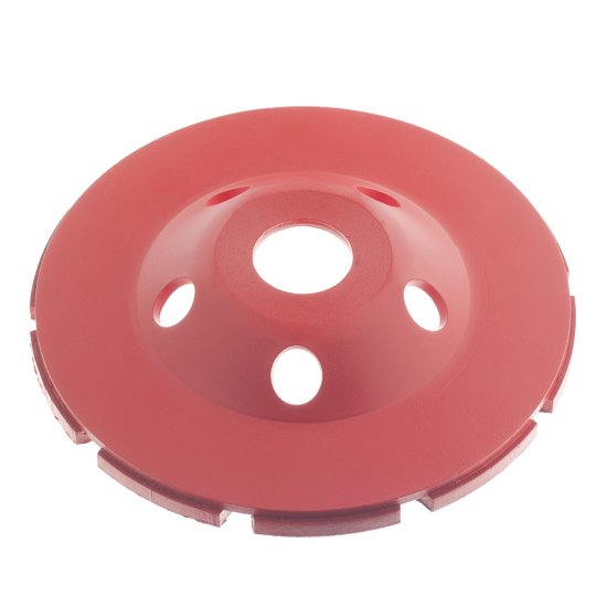 Чашка алмазная по бетону КМ 125х22,2 мм двухрядная