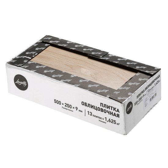 Плитка облицовочная Lavelly City Jungle Classic Wood бежевая 500х250х9 мм (13 шт.=1,625 кв.м)