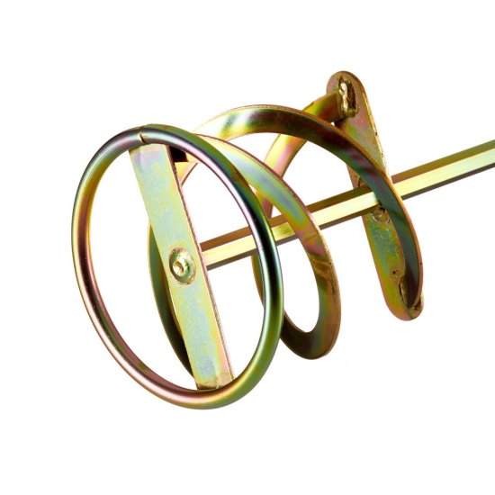 Миксер-насадка (венчик) для цементных растворов Hesler 100x600 мм хвостовик шестигранный