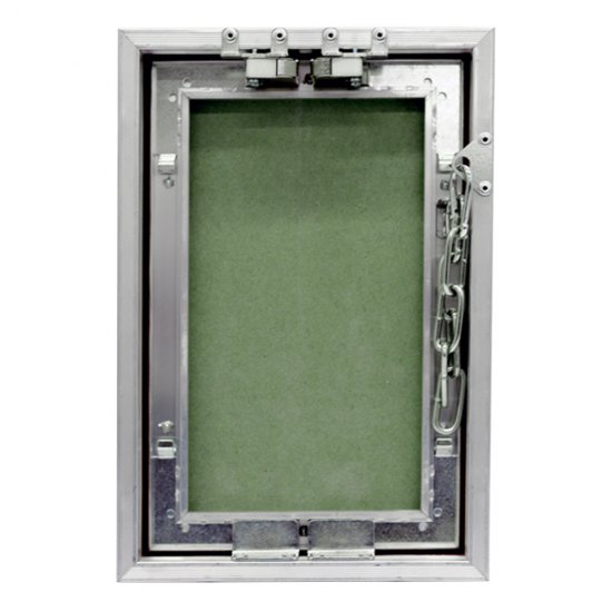 Люк ревизионный под плитку Практика Контур алюминиевый 200х300 мм скрытый нажимной