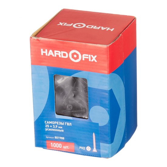 Саморезы для ГВЛ 25x3,9 мм усиленные Hard-Fix (1000 шт.)