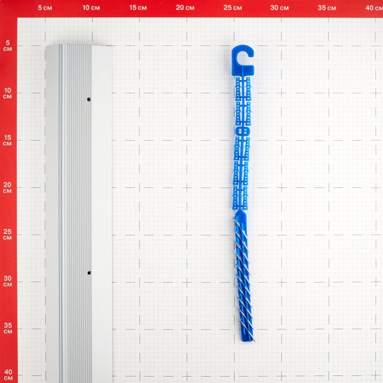 Порог алюминиевый угловой наружный 60х40х1800 мм серебро