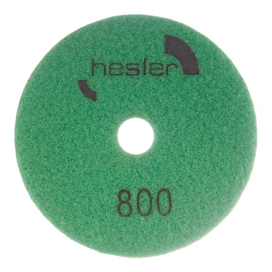Круг алмазный шлифовальный по камню Hesler гибкий d100 мм P800 для мокрого шлифования (1 шт.)