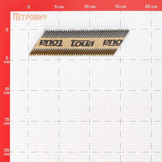 Гвозди реечные Toua для гвоздезабивного пистолета 2,87х50 мм ершеные (3000 шт.)