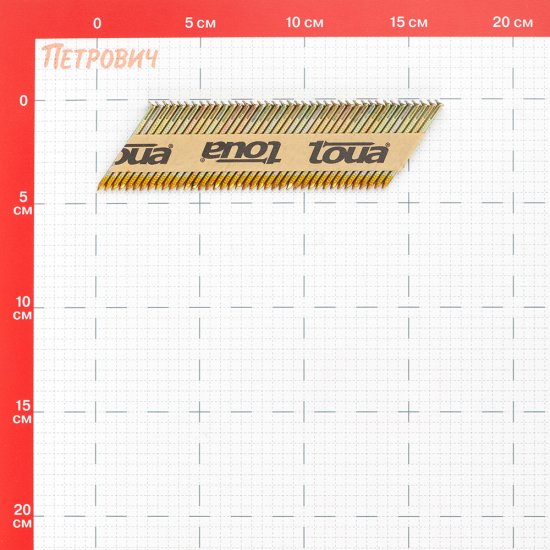 Гвозди реечные Toua для гвоздезабивного пистолета 2,87х50 мм оцинкованные ершеные (3000 шт.)