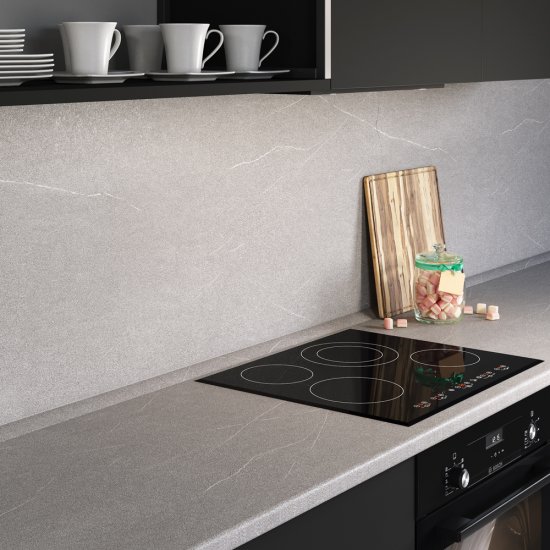 Панель стеновая ДСП для кухни 3000х600х4,5 мм 5035/q grey granite