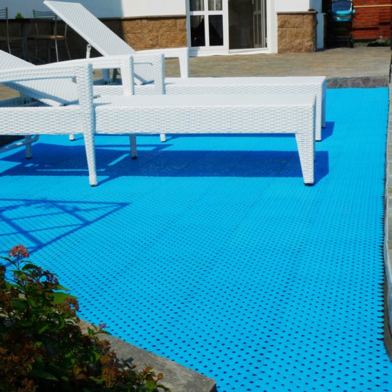 Антискользящее модульное покрытие Sensor Aqua 340х340 мм голубое (12 шт.=1,39 кв.м)