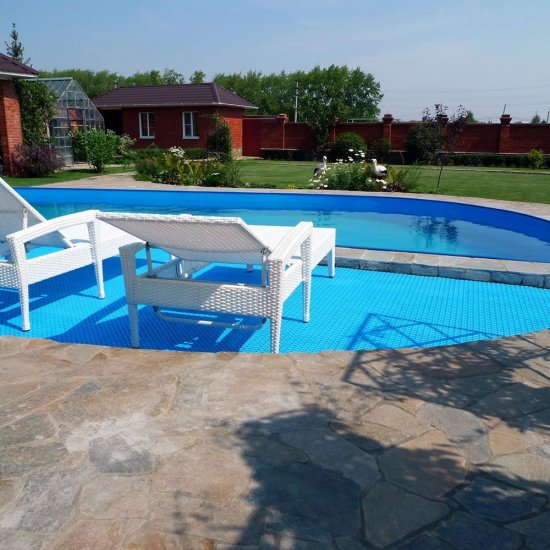 Антискользящее модульное покрытие Sensor Aqua 340х340 мм голубое (12 шт.=1,39 кв.м)