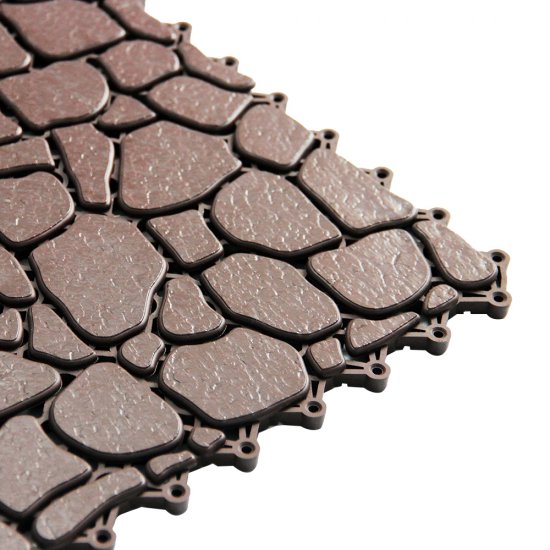 Антискользящее модульное покрытие Sensor Aqua Stone 340х340 мм коричневое (12 шт.=1,39 кв.м)