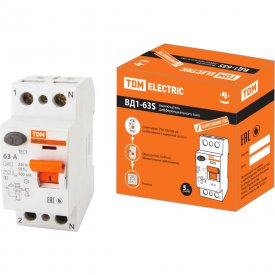 Узо TDM ELECTRIC ВД1-63S 2Р 63А 100мА