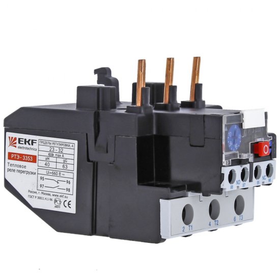 Реле тепловое EKF РТЭ-3361 (rel-3361-55-70) 660 В 70 А 3P