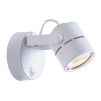 Спот настенный Arte Lamp GU10 50 Вт 1 кв.м белый IP20 (A1311AP-1WH)