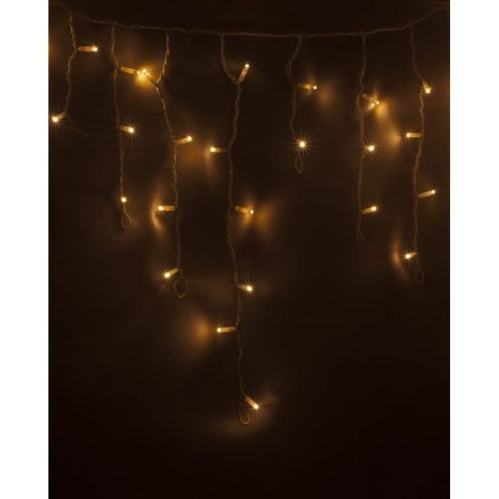 Гирлянда Neon-Night АЙСИКЛ бахрома, 4,8х0,6 м, белый ПВХ, 176LED тепло-белые