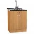 Тумба SANTREK 60*60 цвет бук (2 дверцы) (ЛДСП)