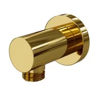 Подключение шланга WasserKraft без держателя латунь золото (A188)