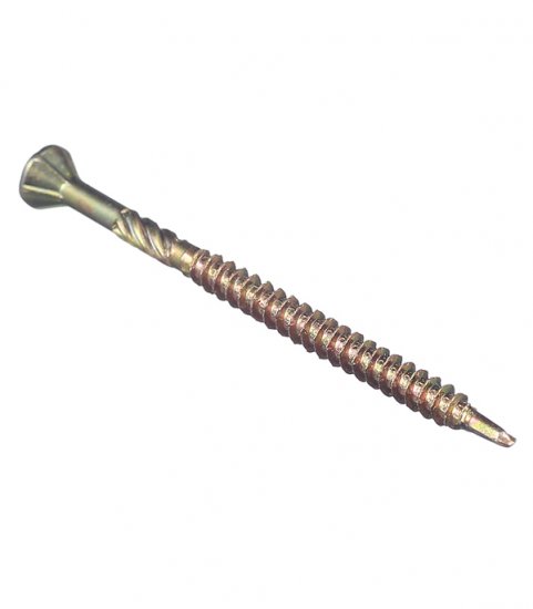 Саморезы для массивной доски 50x3,2 мм желтые (500 шт.)