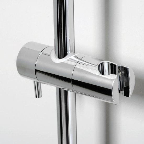 Штанга для душа WasserKraft 600 мм без мыльницы металл/пластик хром (A122)